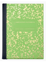 Graphic Image Neon/Gold Composition Journal - Green