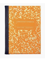 Graphic Image Neon/Gold Composition Journal - Orange Notebook