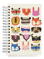 Ecojot Animal Heads Ringbound Journal