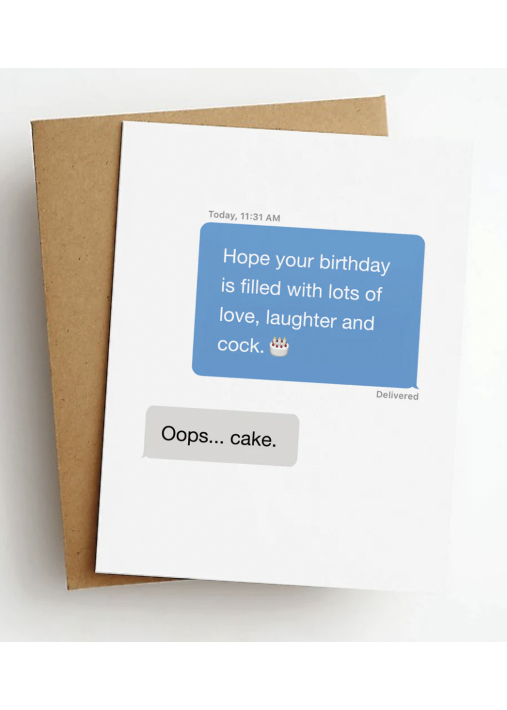 Skel&Co. Autocorrect Oops... Cake Card