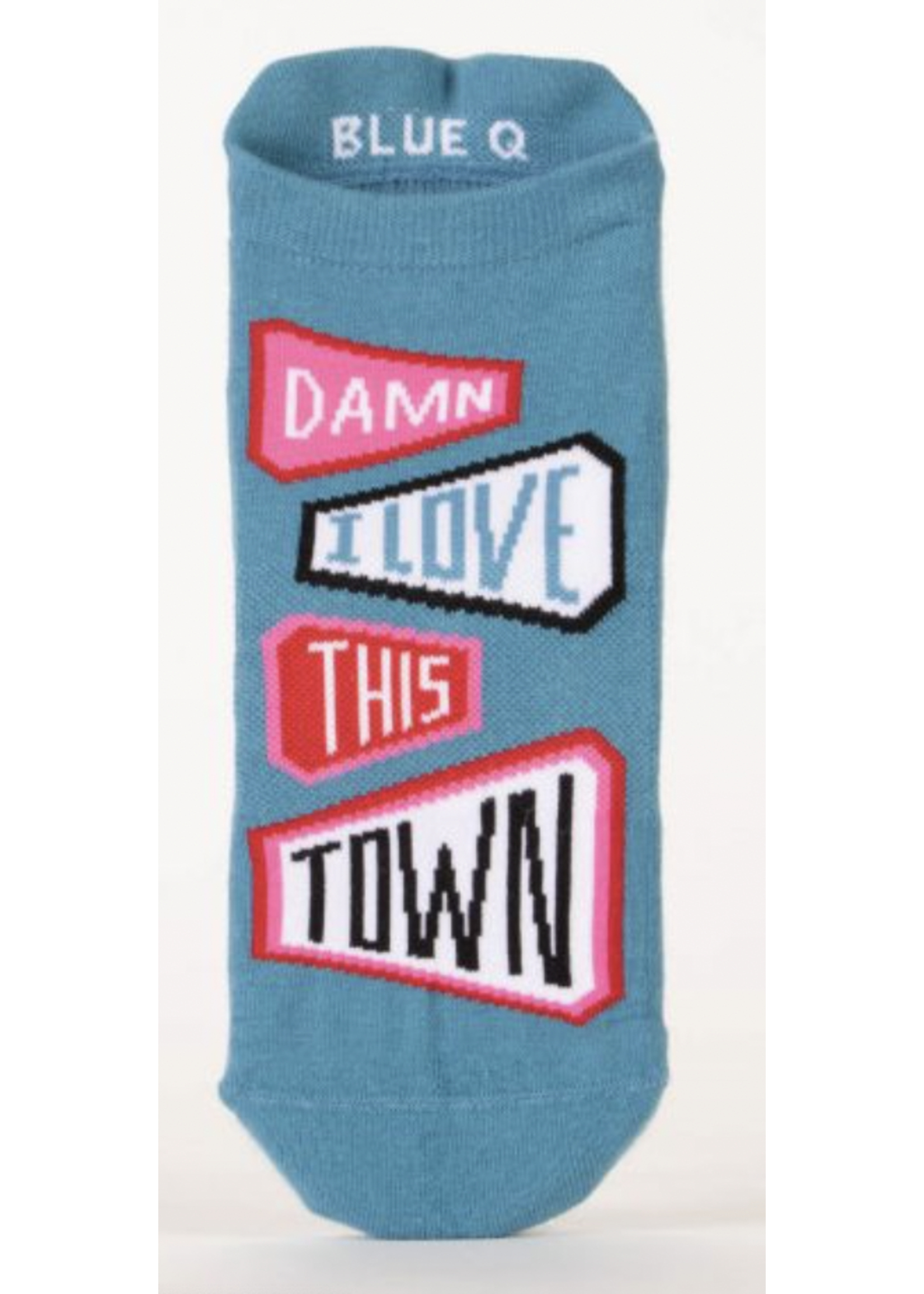 Blue Q Love This Town Sneaker Socks