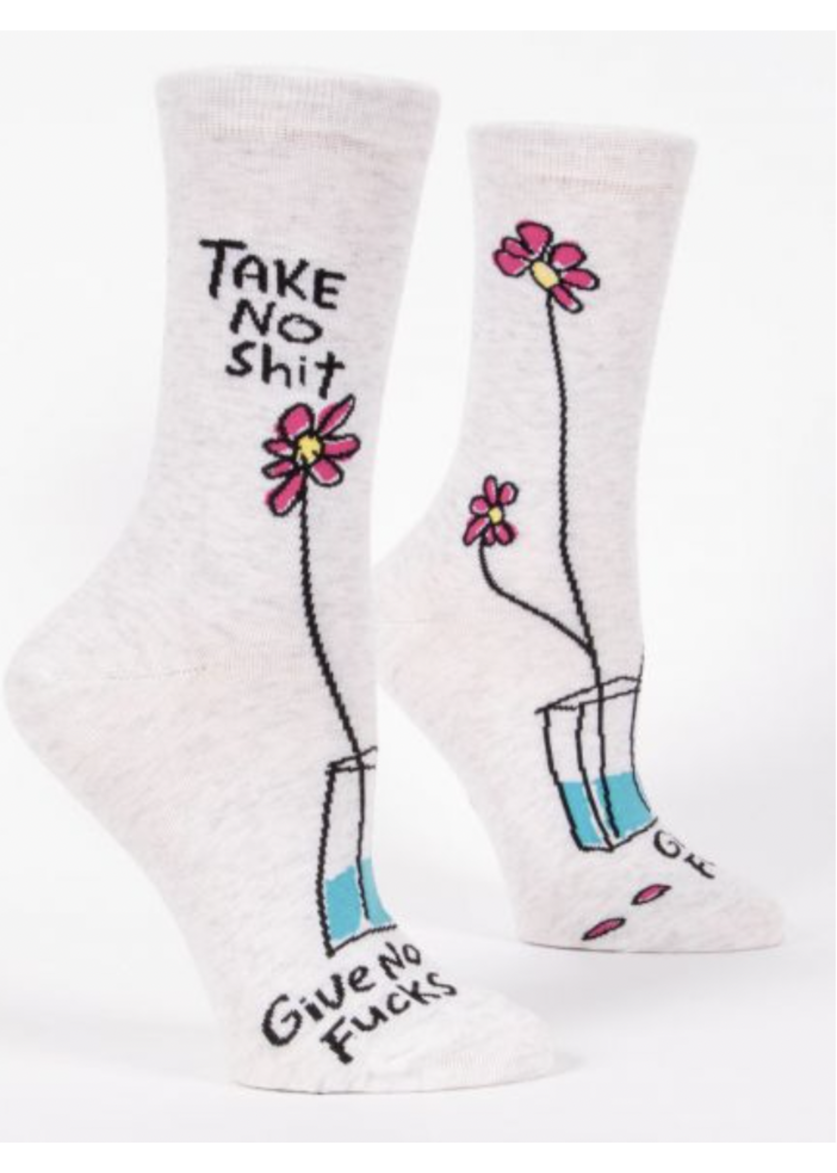 Blue Q Take No Shit Give No...  Women's Crew Socks