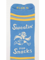 Blue Q Sweatin Snacks Sneaker Socks