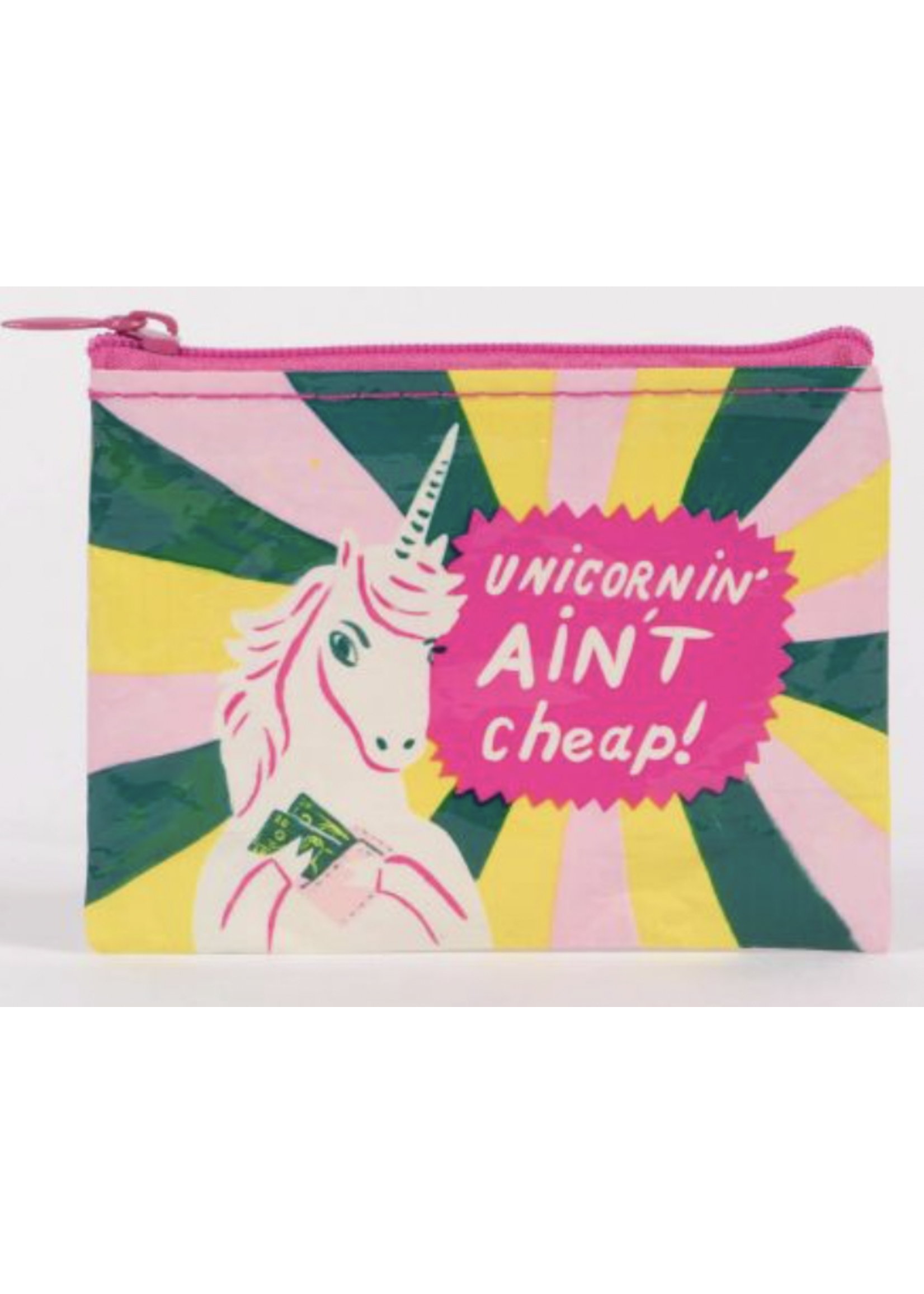 Blue Q Unicornin' Ain't Cheap Coin Purse