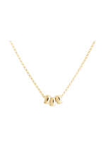 Lolo Trio Rondelle Gold bead necklace