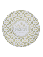 Voluspa Eucalyptus Sage 3 wick round tin