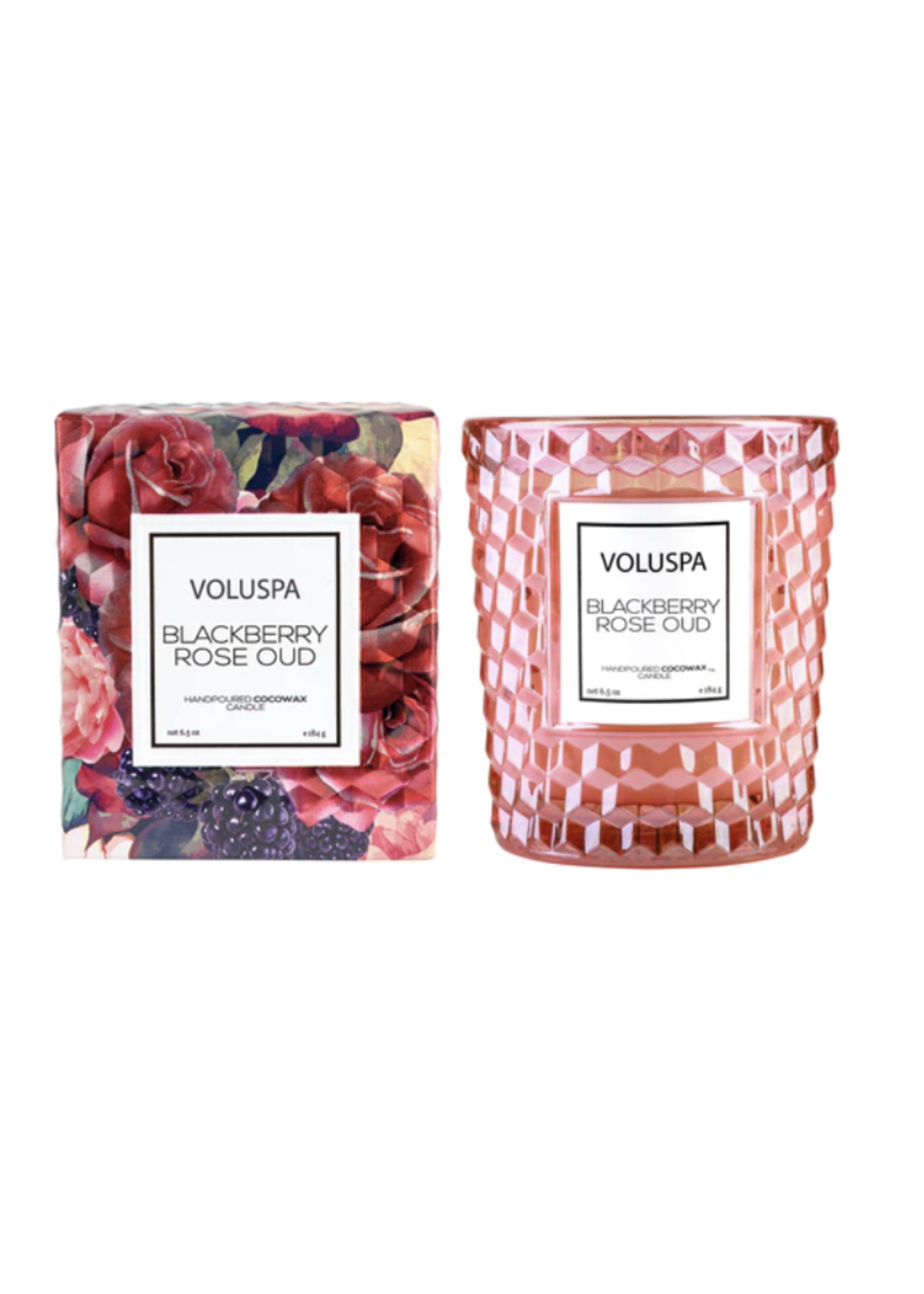 Voluspa Blackberry Rose Classic Boxed Candle