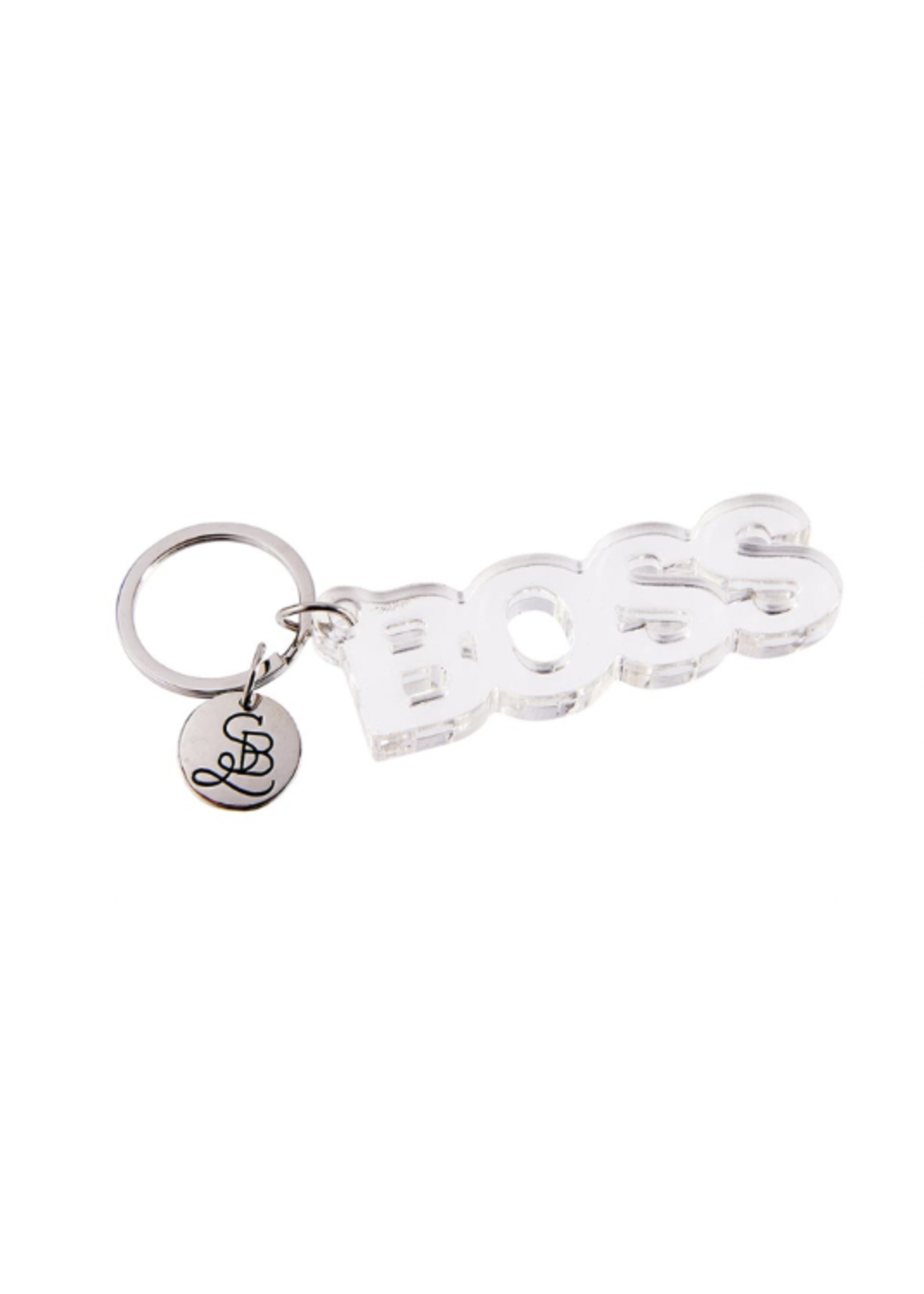 Creative Brands Clear Acrylic Keychain - Boss