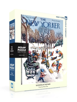 New York Puzzle Co. New Yorker Puzzle - Sledding in the Park