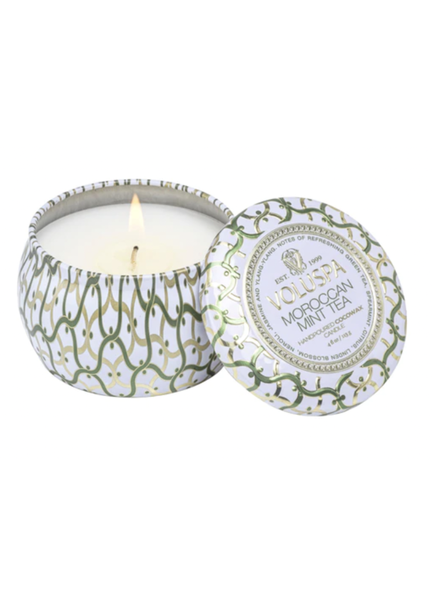 Voluspa Moroccan Mint mini tin candle