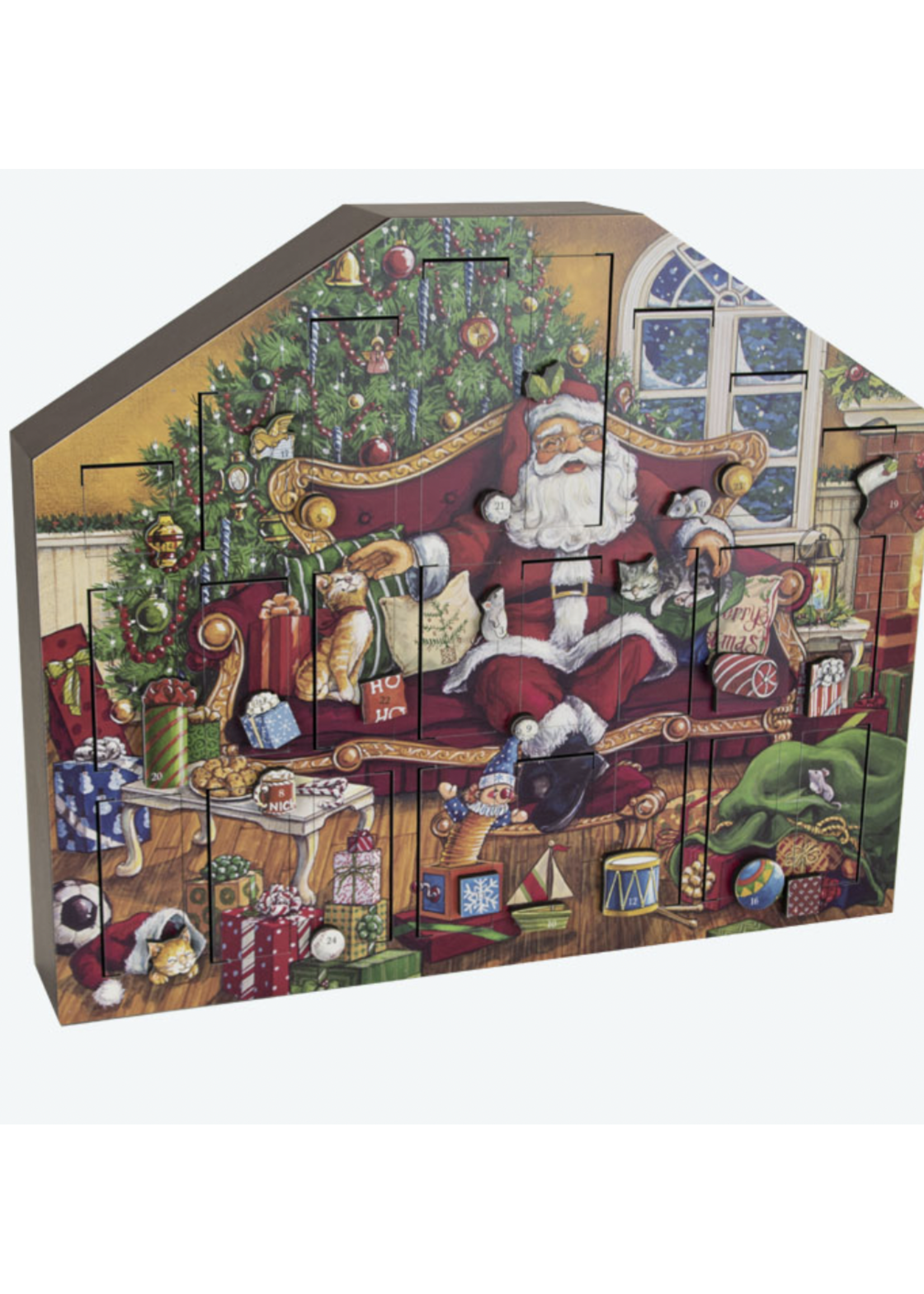 Byers Choice Heirloom Advent Calendar - Santa's Throne