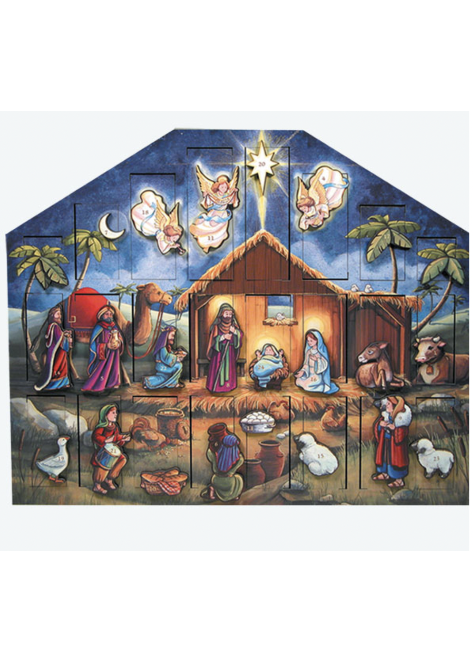 Byers Choice Heirloom Advent Calendar : Nativity Scene