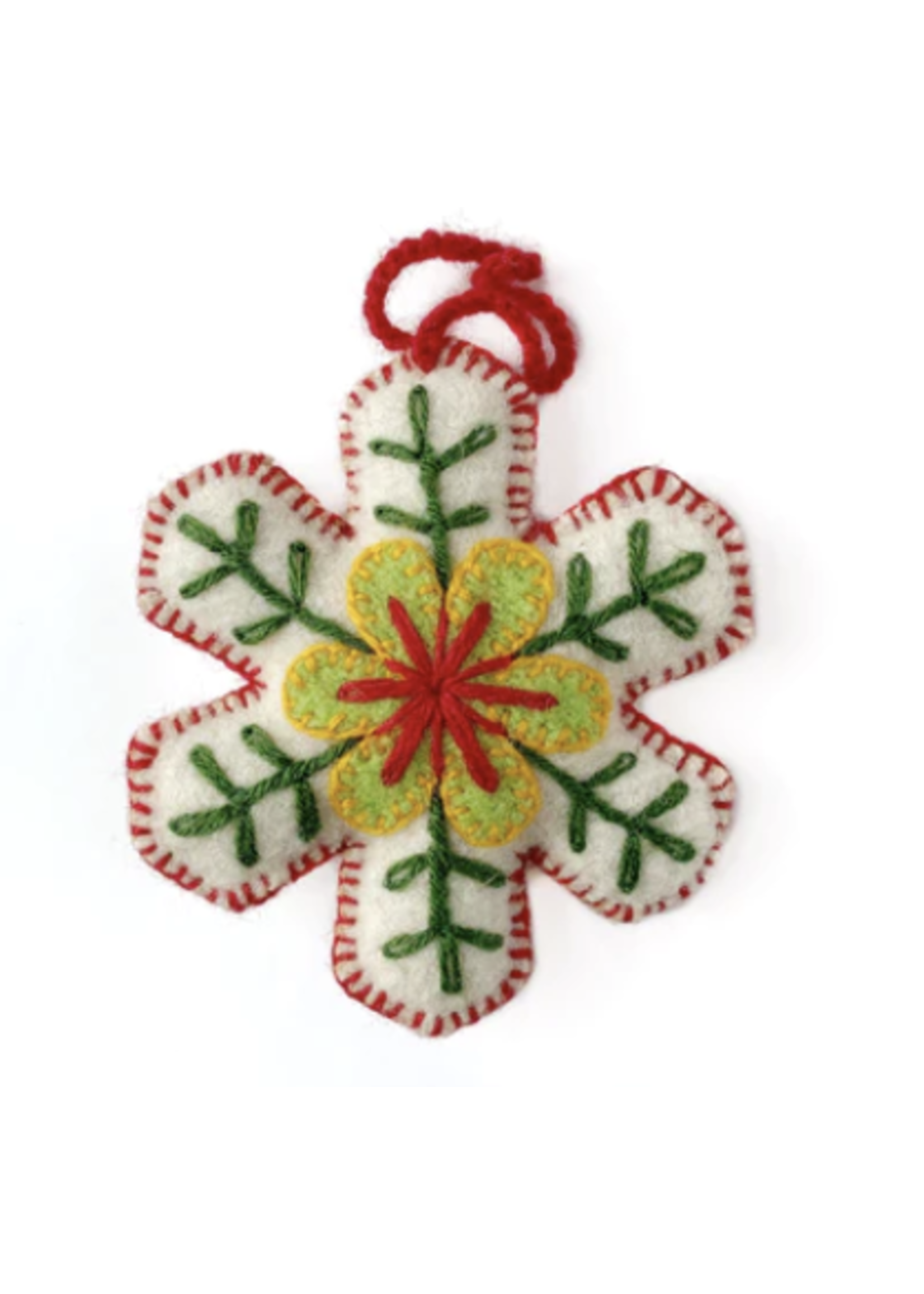 Ornaments for Orphans Felt Snowflake Ornament
