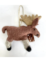 The Winding Road Felt Ornament Moose