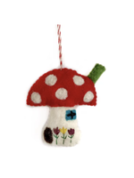 Ornaments for Orphans Felt Mushroom House Ornament