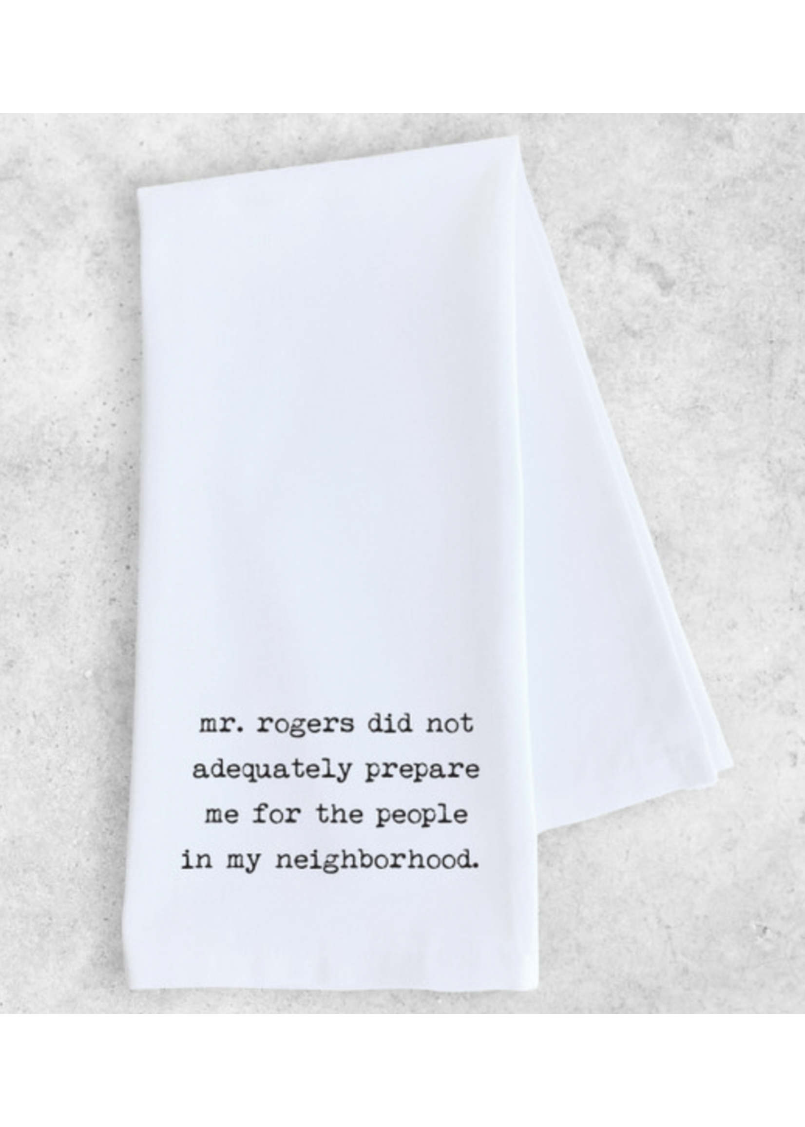 Dev D & Co. Mr. Rogers Tea Towel/Mister Rogers