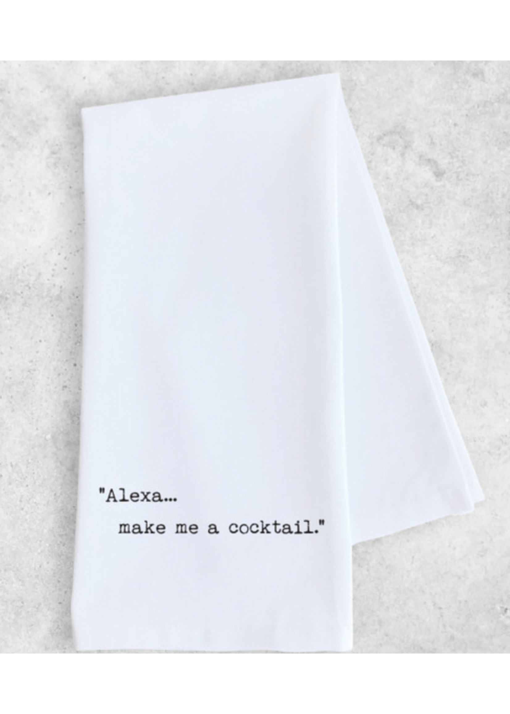 Dev D & Co. Alexa Make Me A Cocktail Tea Towel