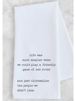 Dev D & Co. Red Rover Tea Towel