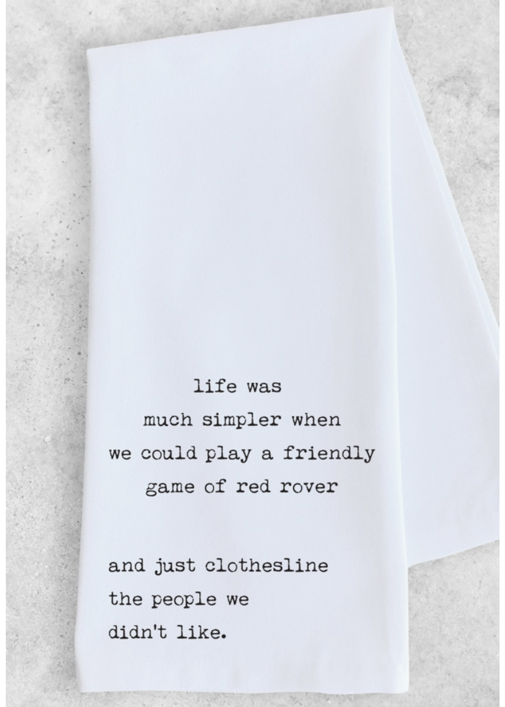 Dev D & Co. Red Rover Tea Towel