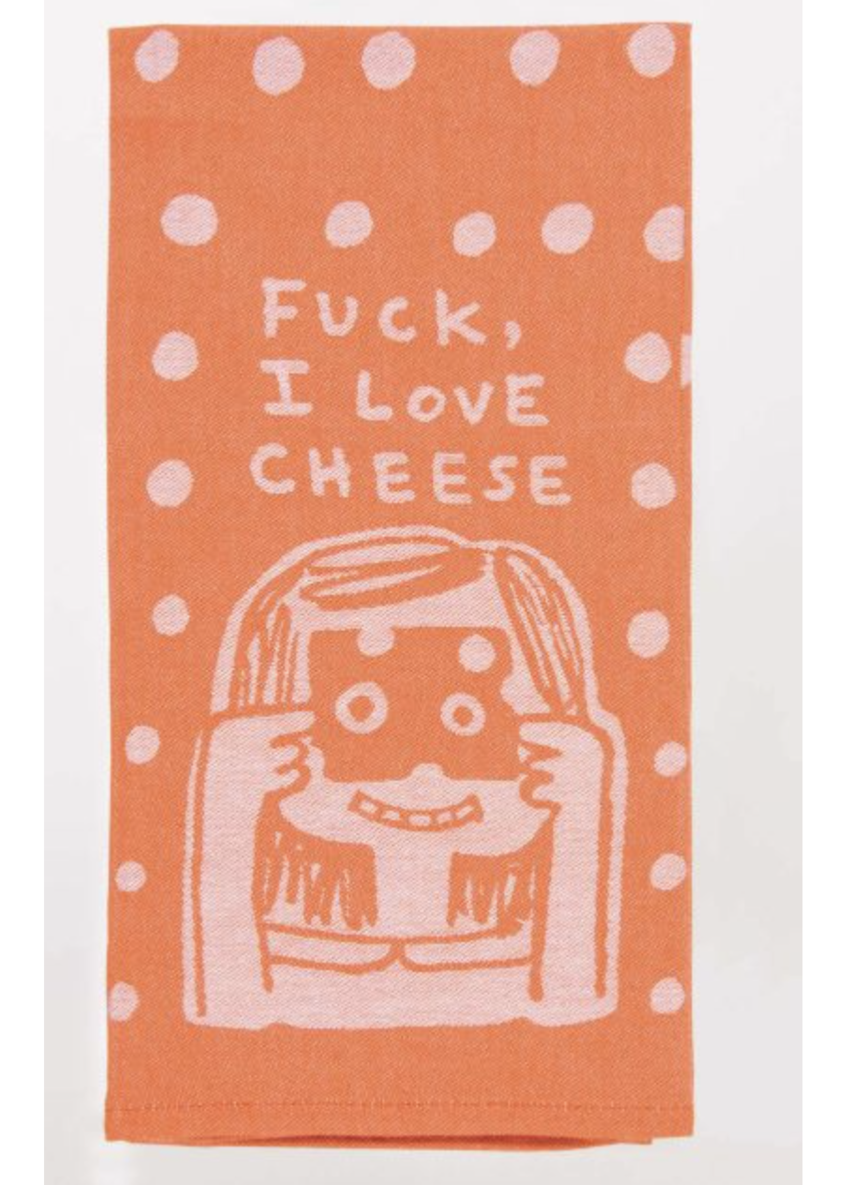 Blue Q Fuck I love cheese dish towel