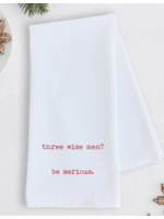 Dev D & Co. Three Wise Men Tea Towel - Holiday Red