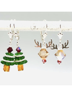 Howling Dog Artisan Jewellery Howling Dog Holiday Earrings - Christmas Tree