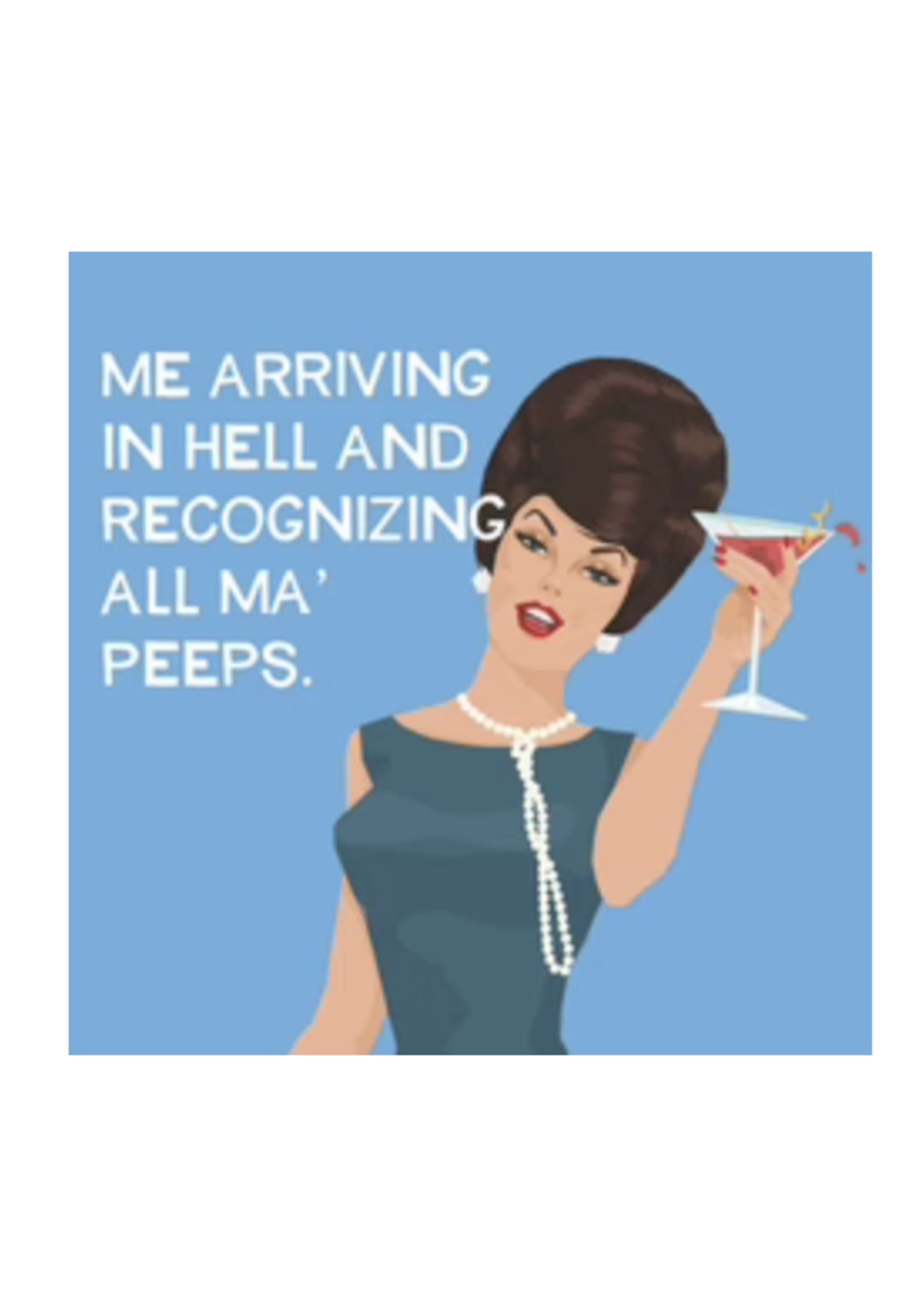 Paper Products Design Ma' Peeps Beverage Napkin