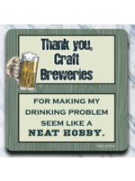 Blue Q Foam Coaster -  Thank you Craft Breweries