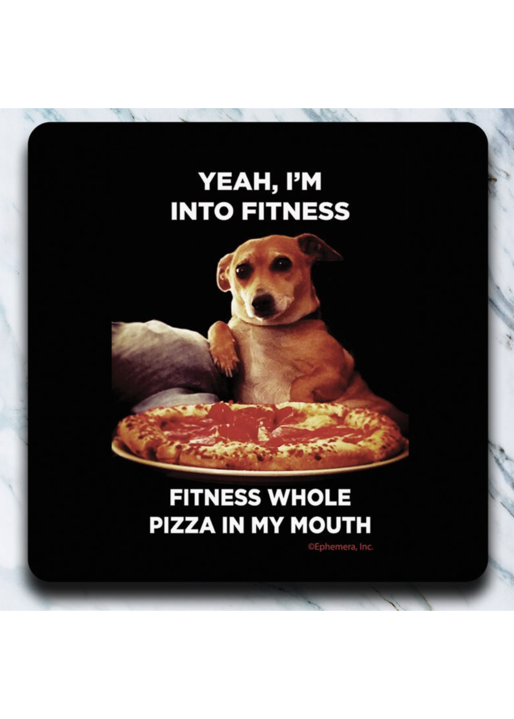 High Cotton Foam Coaster - Yeah I'm into Fitness