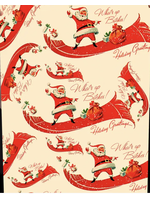 Offensively Delightful "What's up Bitches" Holiday Greetings Gift Wrapping Paper