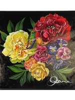 Jana Aspeling Jana Aspeling Acrylic Original- Aria's Garden - hummingbird & butterfly