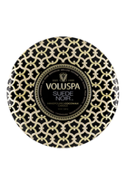 Voluspa Suede Noir 3 Wick Tin