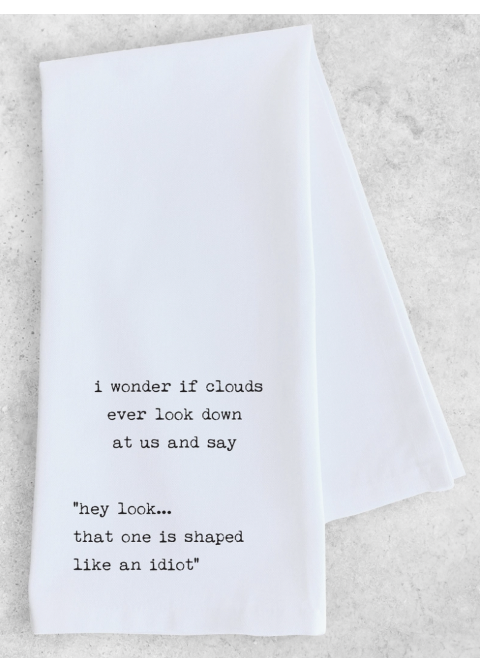 Dev D & Co. I Wonder if Clouds... -  Tea/Dish Towel