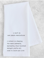 Dev D & Co. New Years Resolution Tea Towel