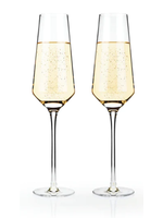 Viski Viski Raye Crystal Champagne Flutes - priced per glass