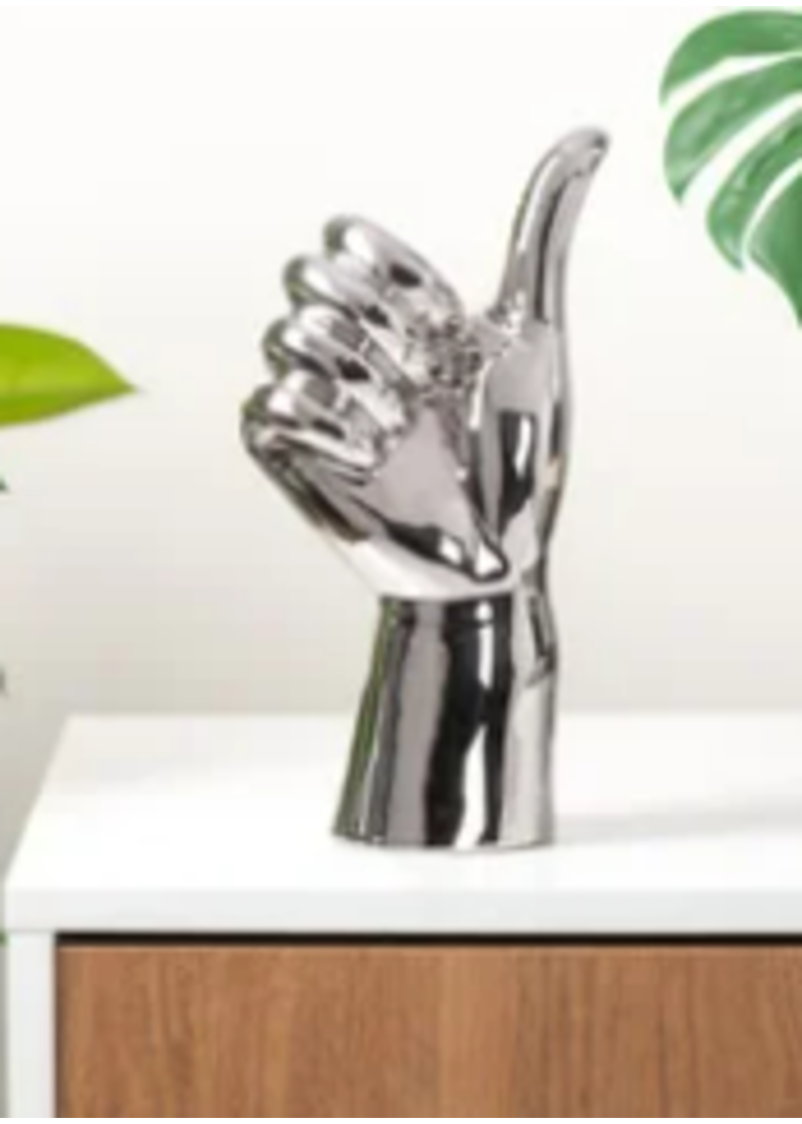 Torre & Tagus Silver Gesture Hand - Thumbs Up