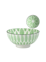 Torre & Tagus Kiri Bowl Lg. - Green Cyprus - Porcelain 8"