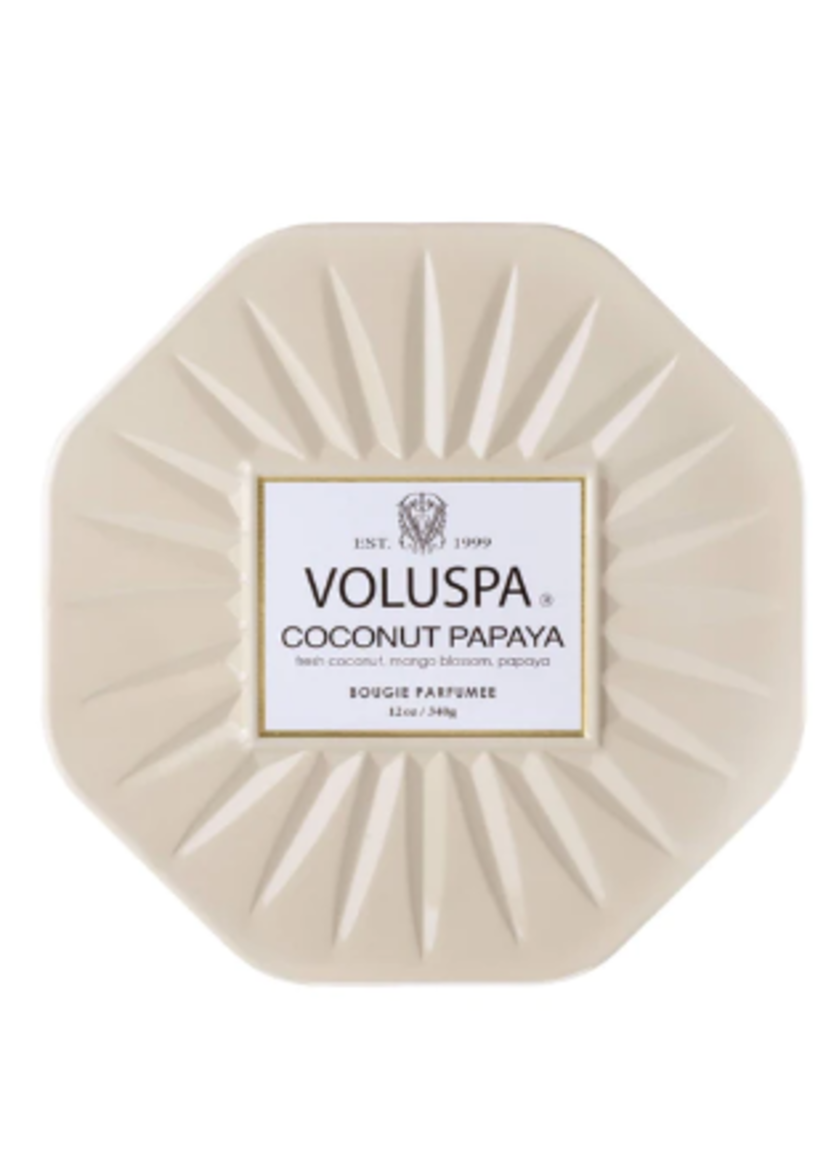 Voluspa Coconut Papaya Octagon Tin