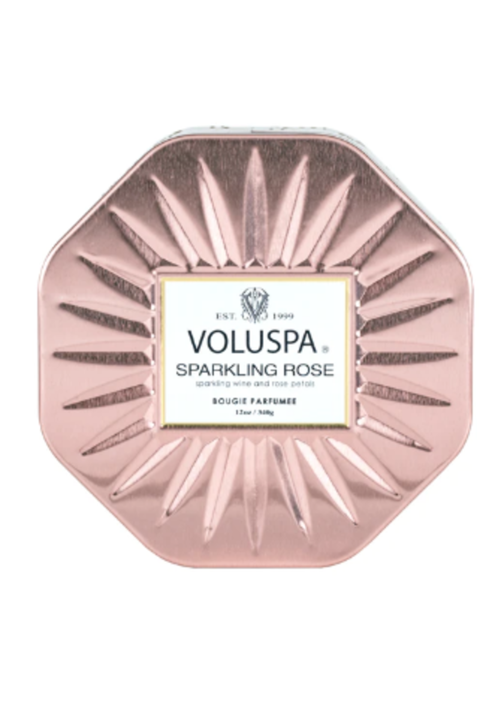 Voluspa Sparkling Rose Octagon Tin candle