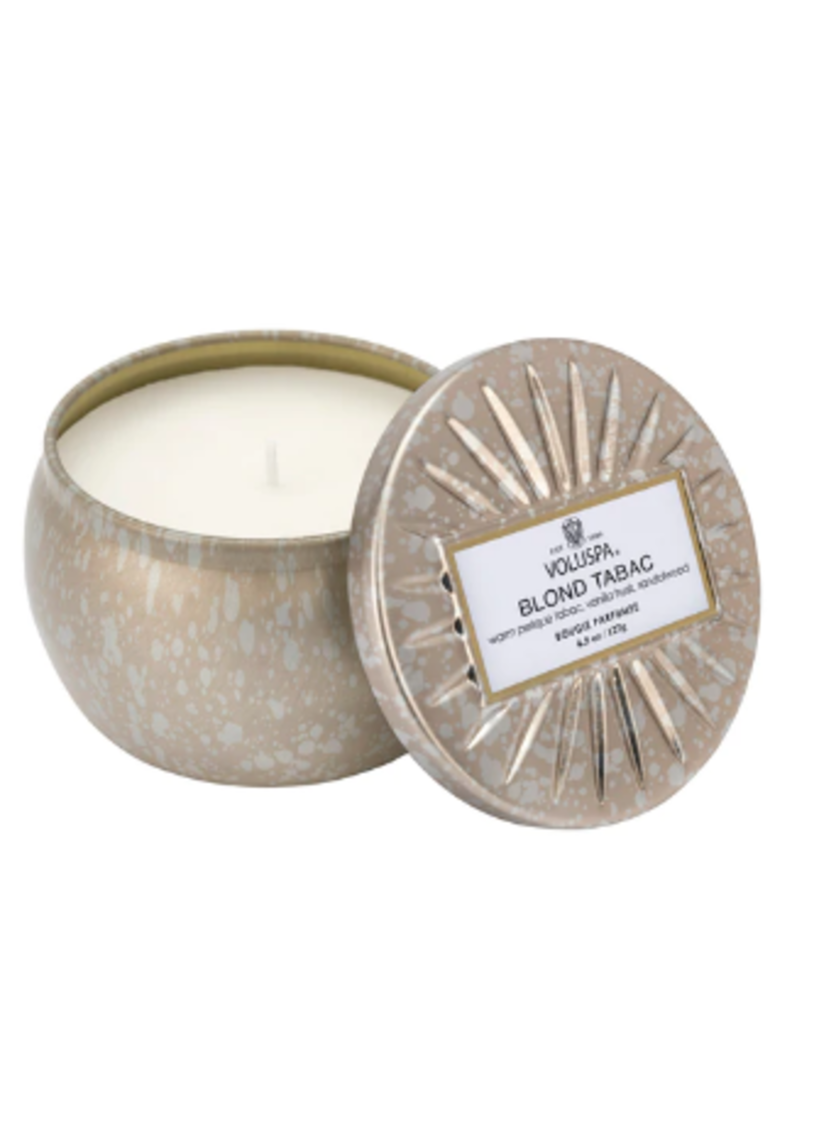 Voluspa Blond Tabac Mini Tin candle