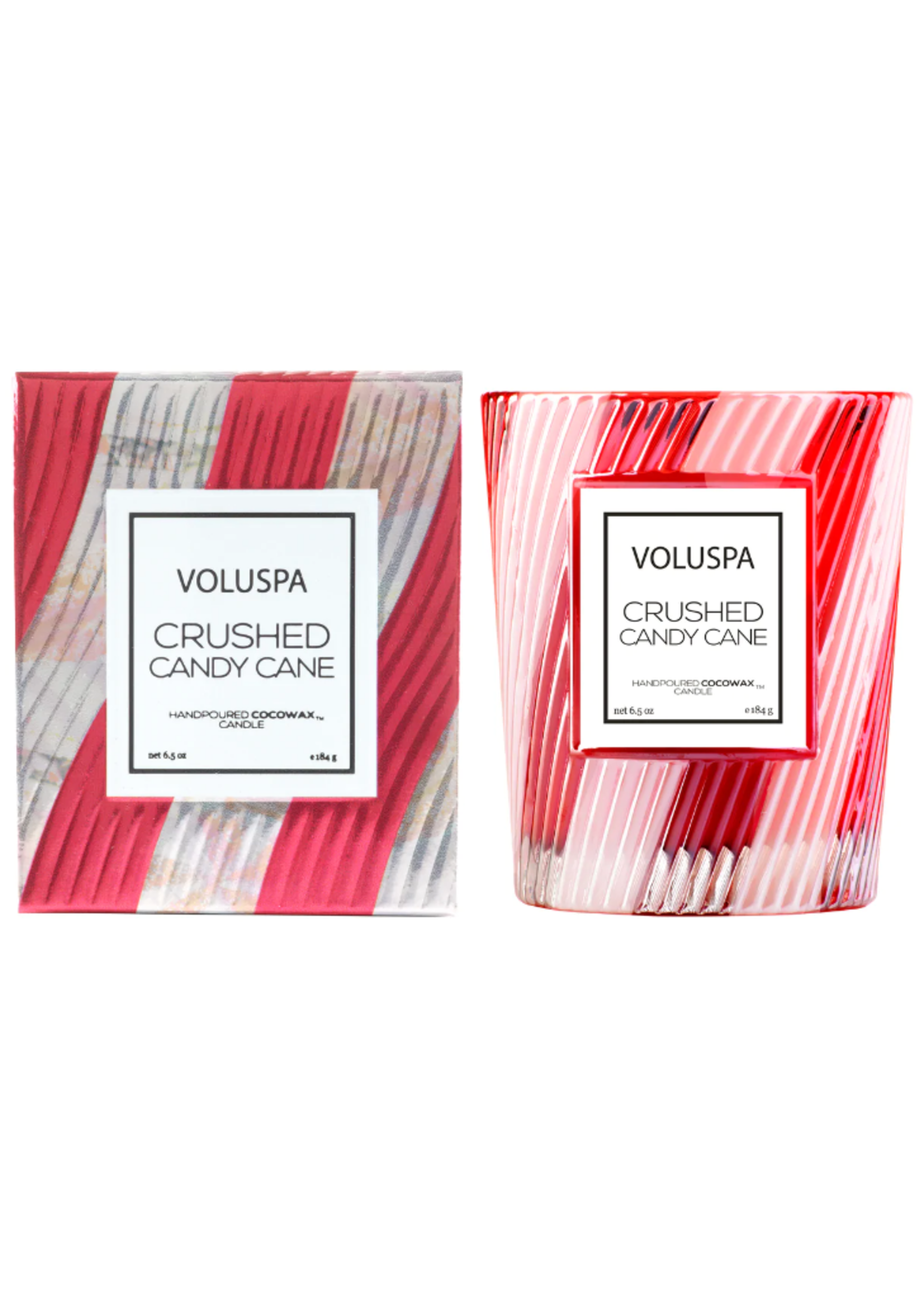 Voluspa Crushed Candy Cane Classic Boxed Candle 6.5oz