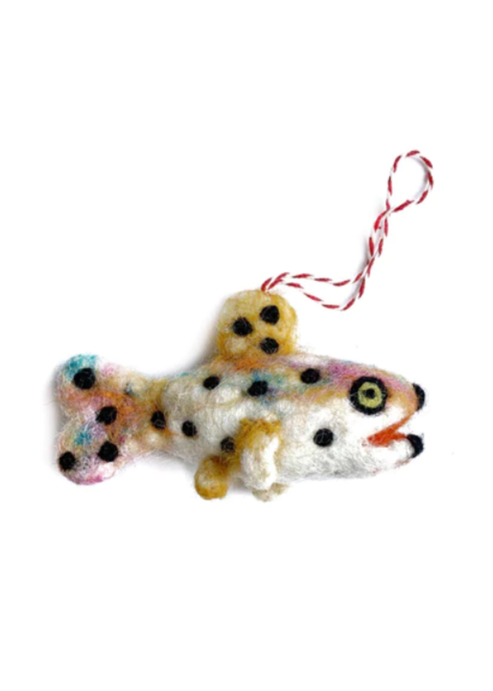 Ornaments for Orphans Felt Trout Ornament