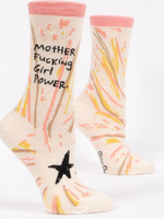 Blue Q Mother Fucking Girl Power socks