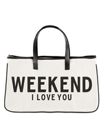 Creative Brands Canvas Tote - Weekend I love you