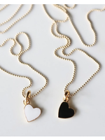Lolo LOLO Heart Necklace White - 18 inch