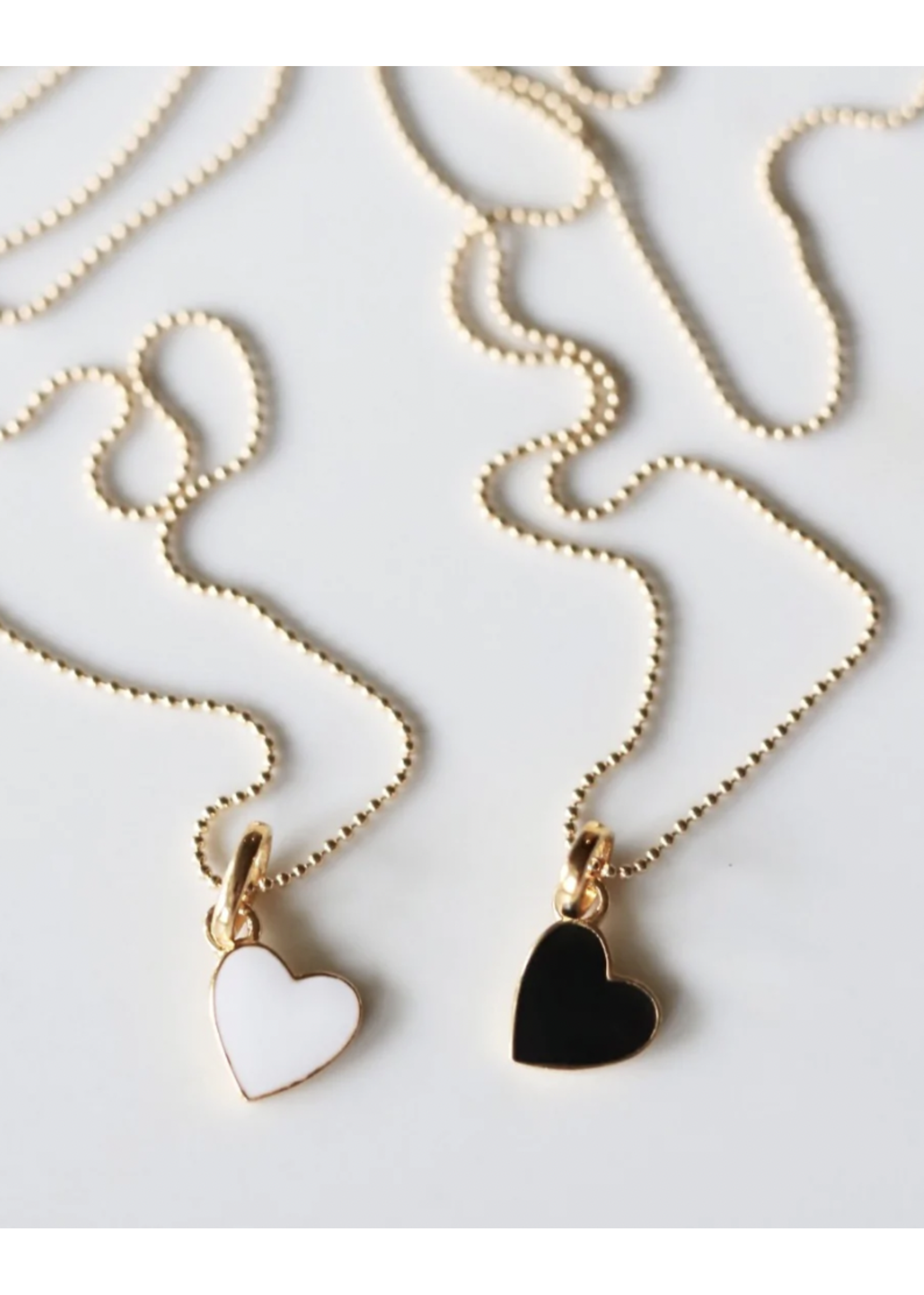 Lolo LOLO Heart Necklace Black- 18 inch
