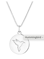 Powder UK LOLO Hummingbird Necklace Silver - 18"