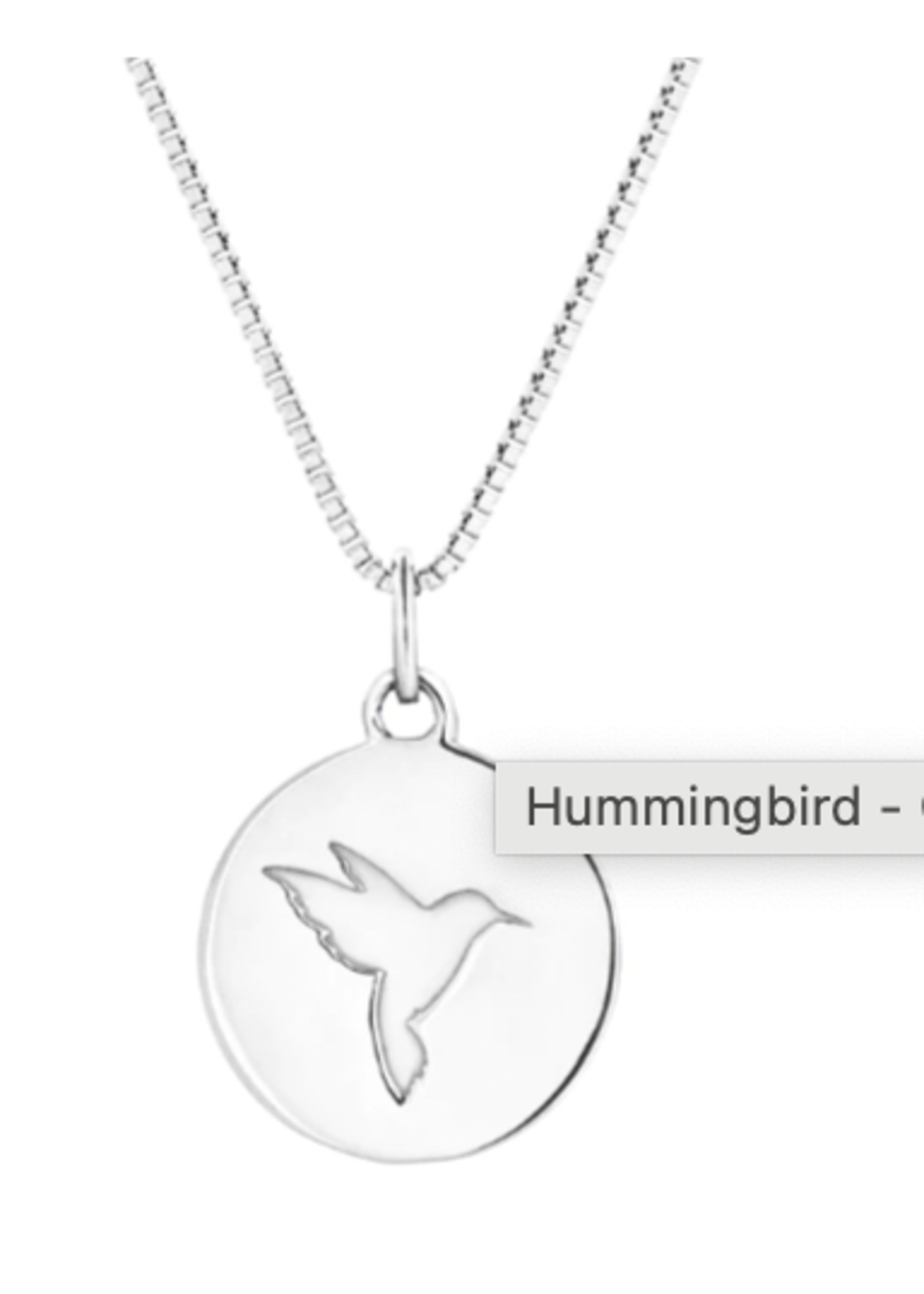 Powder UK LOLO Hummingbird Necklace Silver - 18"