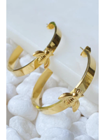 Ellison & Young Bee Hoop Earrings