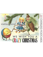 Laughing Elephant Crazy Christmas Postcard Book